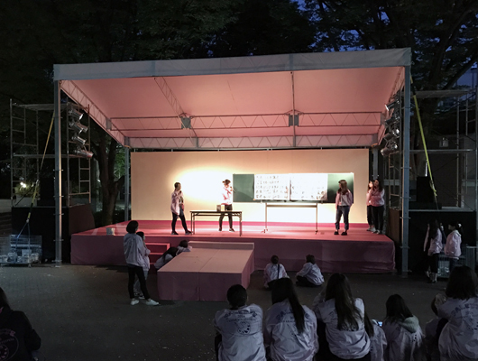 夜間の使用例
